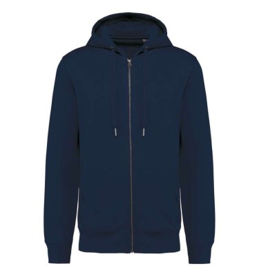 UNISEX ECO-FRIENDLY FRENCH TERRY ZIPPED HOODED SWEATSHIRT