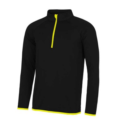 Jet black/electric yellow