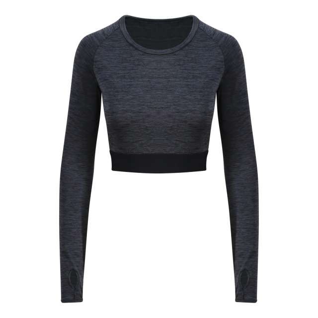 WOMEN'S LONG SLEEVE CROP T