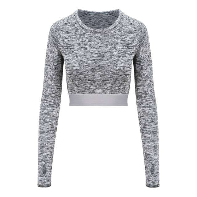 WOMEN'S LONG SLEEVE CROP T