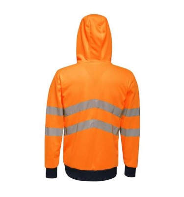 HI VIS PRO FULL ZIP STRETCH HOODIE JACKET