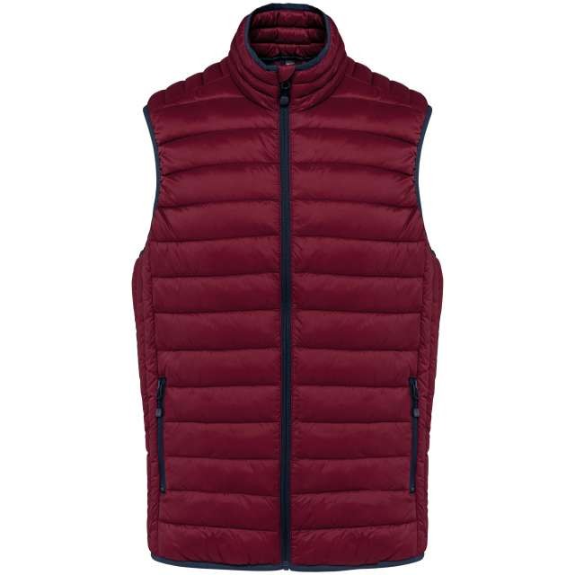 MEN’S LIGHTWEIGHT SLEEVELESS FAKE DOWN JACKET