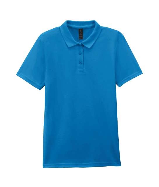 SOFTSTYLE™ LADIES' DOUBLE PIQUÉ POLO WITH 3 COLOUR-MATCHED BUTTONS