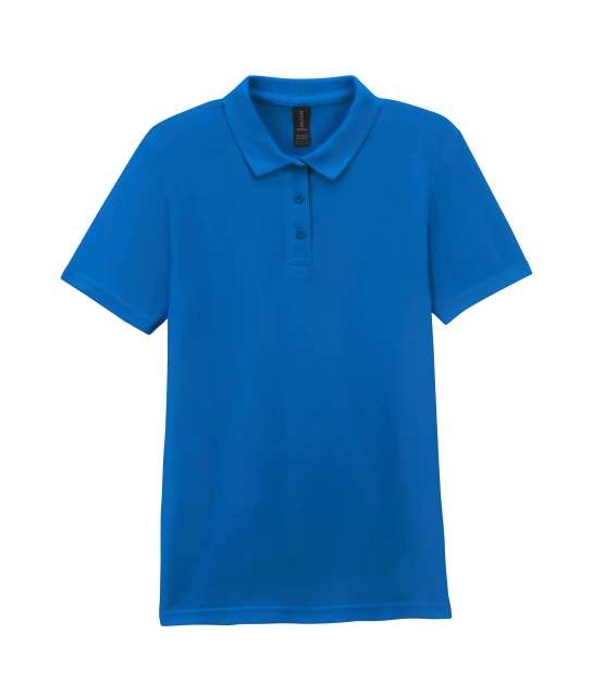 SOFTSTYLE™ LADIES' DOUBLE PIQUÉ POLO WITH 3 COLOUR-MATCHED BUTTONS