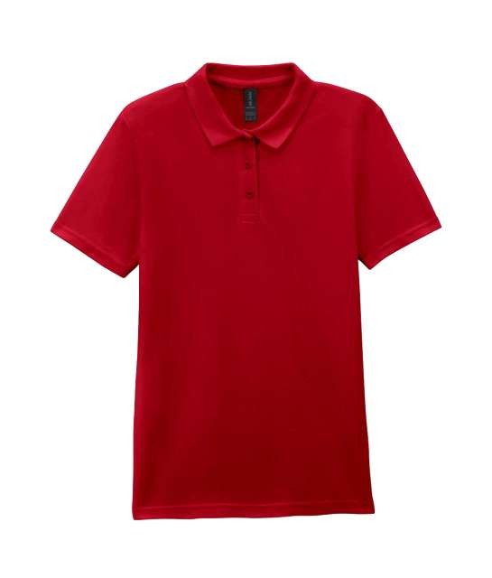SOFTSTYLE™ LADIES' DOUBLE PIQUÉ POLO WITH 3 COLOUR-MATCHED BUTTONS