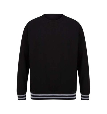 SWEAT WITH STRIPE CUFFS