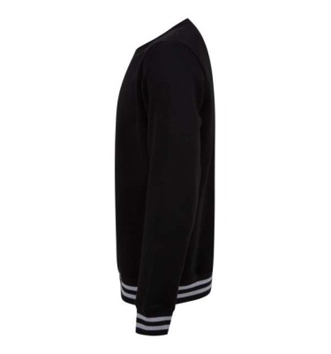 SWEAT WITH STRIPE CUFFS