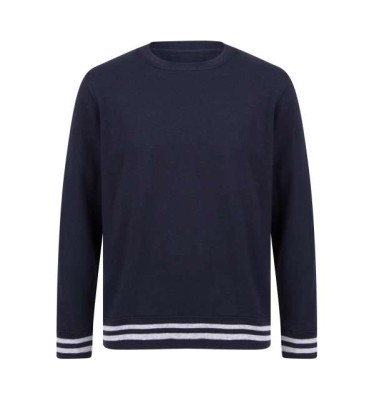 SWEAT WITH STRIPE CUFFS