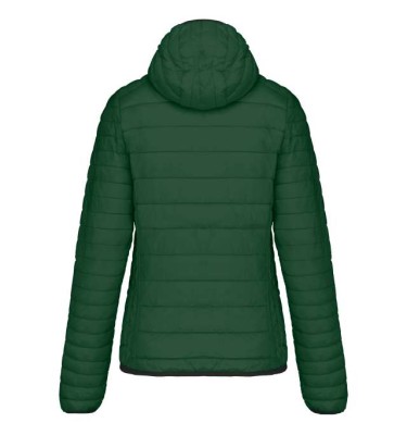 LADIES' LIGHTWEIGHT HOODED PADDED JACKET