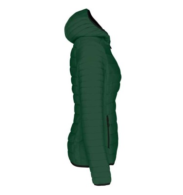 LADIES' LIGHTWEIGHT HOODED PADDED JACKET