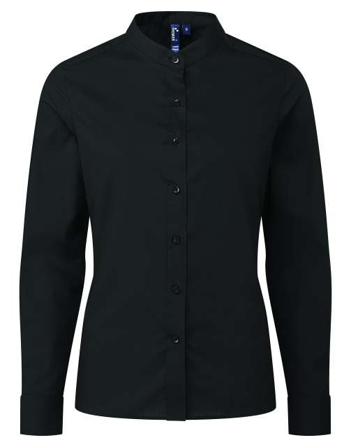 WOMEN’S BANDED COLLAR 'GRANDAD' SHIRT