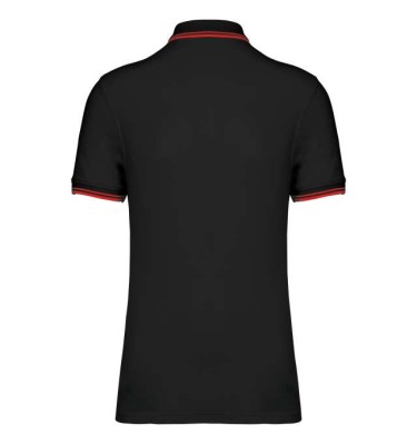 MEN'S SHORT-SLEEVED POLOSHIRT WITH CONTRASTING PIPING