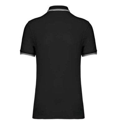 MEN'S SHORT-SLEEVED POLOSHIRT WITH CONTRASTING PIPING