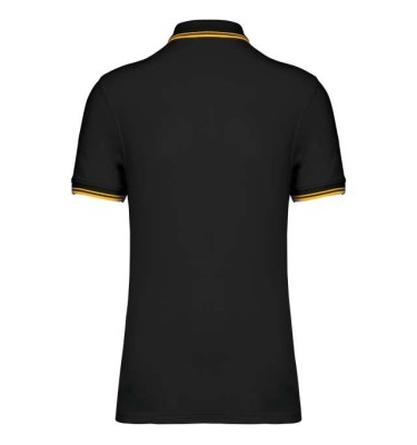 MEN'S SHORT-SLEEVED POLOSHIRT WITH CONTRASTING PIPING