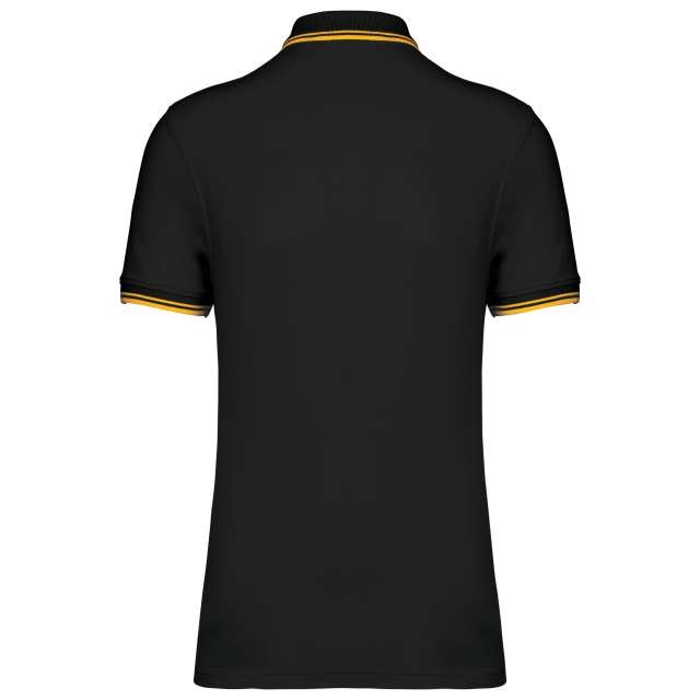MEN'S SHORT-SLEEVED POLOSHIRT WITH CONTRASTING PIPING