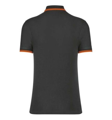 MEN'S SHORT-SLEEVED POLOSHIRT WITH CONTRASTING PIPING