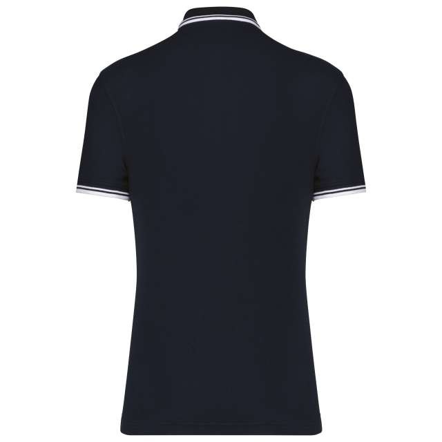MEN'S SHORT-SLEEVED POLOSHIRT WITH CONTRASTING PIPING