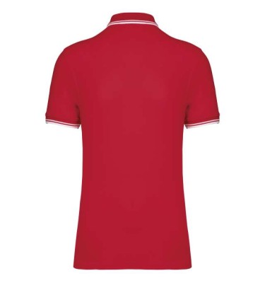 MEN'S SHORT-SLEEVED POLOSHIRT WITH CONTRASTING PIPING