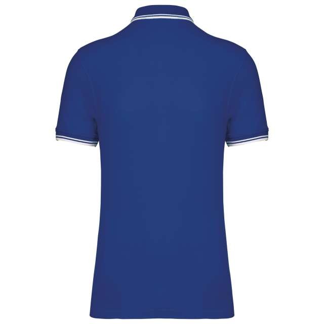 MEN'S SHORT-SLEEVED POLOSHIRT WITH CONTRASTING PIPING