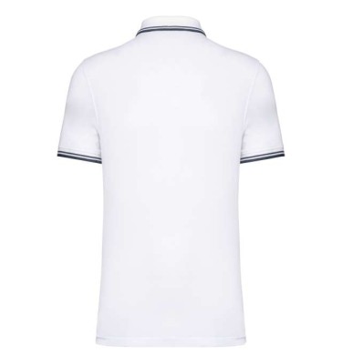 MEN'S SHORT-SLEEVED POLOSHIRT WITH CONTRASTING PIPING