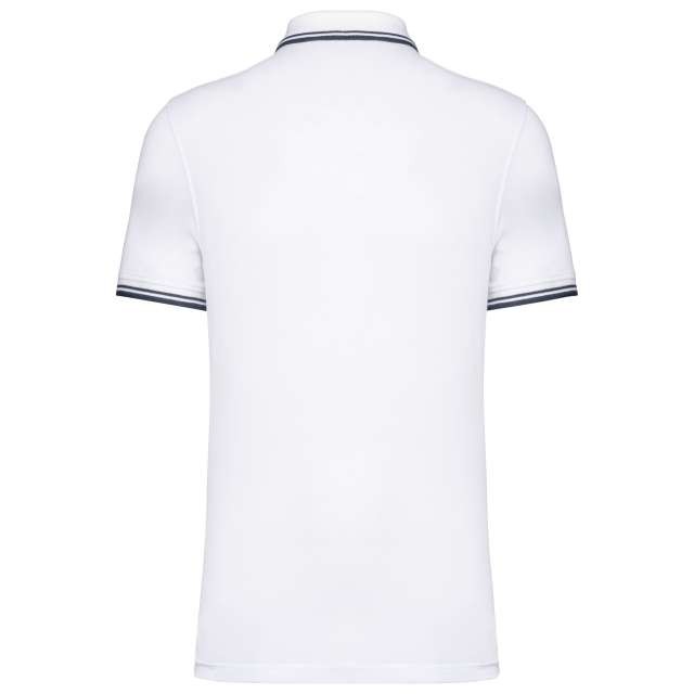 MEN'S SHORT-SLEEVED POLOSHIRT WITH CONTRASTING PIPING