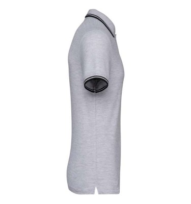 MEN'S SHORT-SLEEVED POLOSHIRT WITH CONTRASTING PIPING