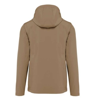 UNISEX 3-LAYER SOFTSHELL HOODED JACKET WITH REMOVABLE SLEEVES