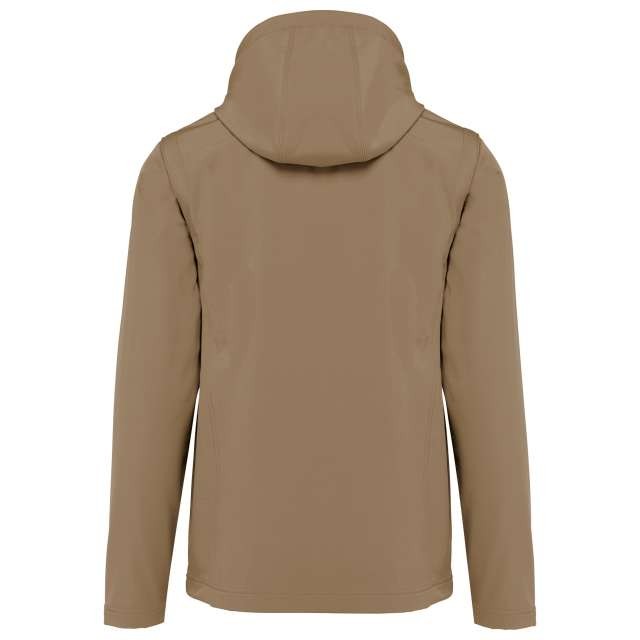 UNISEX 3-LAYER SOFTSHELL HOODED JACKET WITH REMOVABLE SLEEVES
