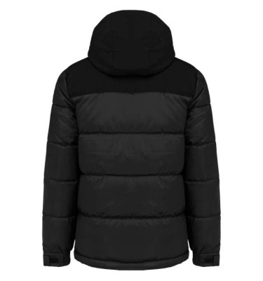 UNISEX BI-TONE PADDED JACKET WITH HOOD
