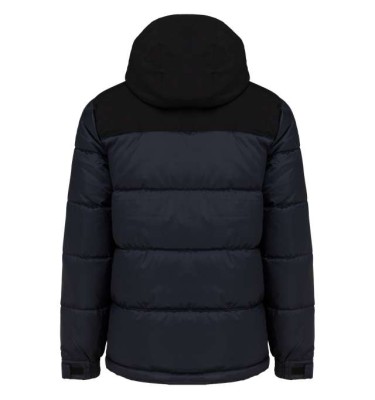 UNISEX BI-TONE PADDED JACKET WITH HOOD