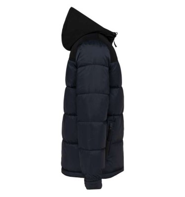 UNISEX BI-TONE PADDED JACKET WITH HOOD