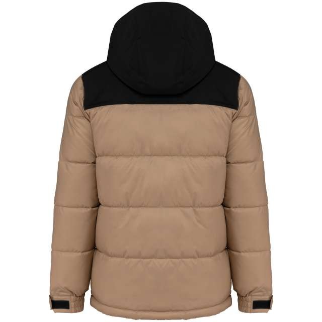 UNISEX BI-TONE PADDED JACKET WITH HOOD