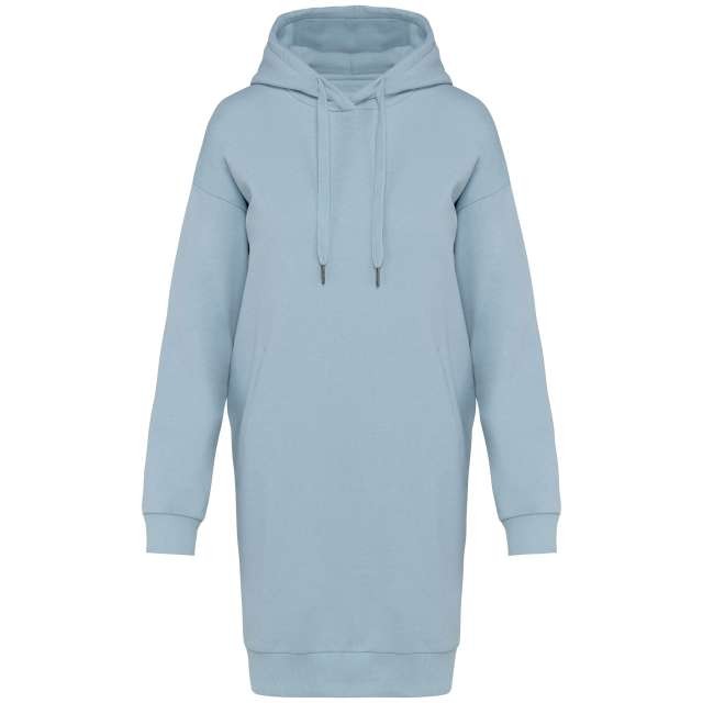 LADIES' ECO-FRIENDLY HOODED SWEATSHIRT DRESS