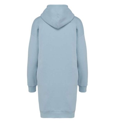 LADIES' ECO-FRIENDLY HOODED SWEATSHIRT DRESS