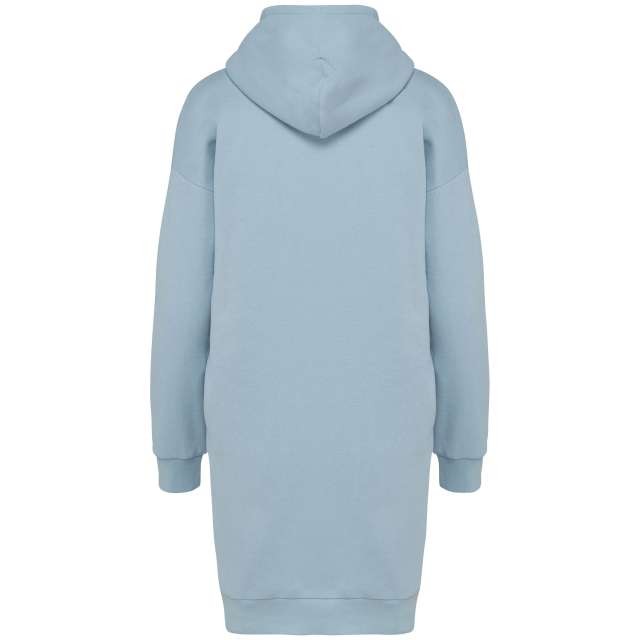 LADIES' ECO-FRIENDLY HOODED SWEATSHIRT DRESS