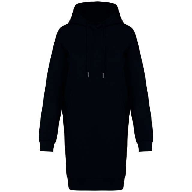 LADIES' ECO-FRIENDLY HOODED SWEATSHIRT DRESS