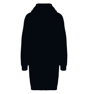 LADIES' ECO-FRIENDLY HOODED SWEATSHIRT DRESS
