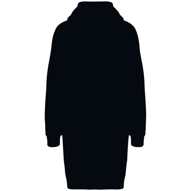 LADIES' ECO-FRIENDLY HOODED SWEATSHIRT DRESS