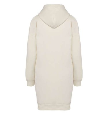 LADIES' ECO-FRIENDLY HOODED SWEATSHIRT DRESS