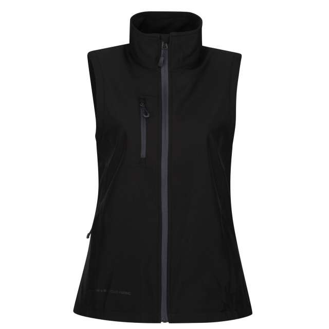 WOMEN'S HONESTLY MADE RECYCLED PRINTABLE SOFTSHELL BODYWARMER