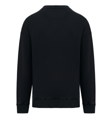 UNISEX WASHED EFFECT OVERSIZE ROUND NECK SWEATSHIRT