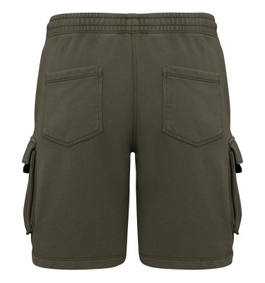 MEN’S FRENCH TERRY WASHED  EFFECT CARGO SHORTS