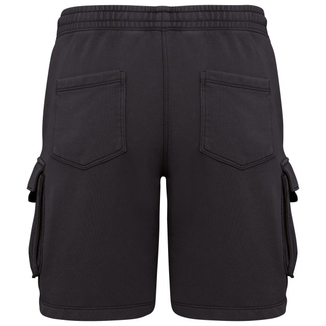MEN’S FRENCH TERRY WASHED  EFFECT CARGO SHORTS