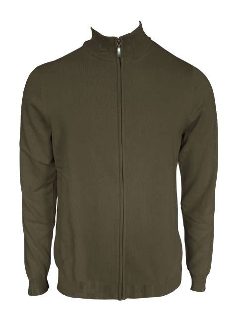 MEN’S FULL ZIP CARDIGAN FINE GAUGE COTTON