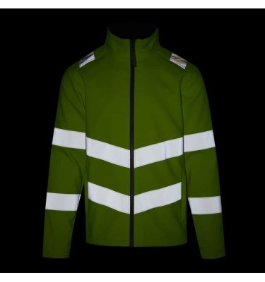 HI-VIS PRO CONTRACT ABLAZE 2 LAYER SOFTSHELL JACKET (CLASS 3)