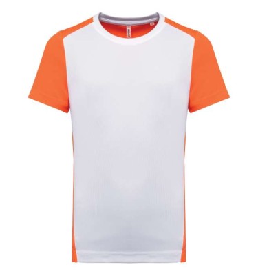 White/fluorescent orange
