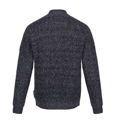 SOLOMON ZIP-NECK KNITTED PULLOVER