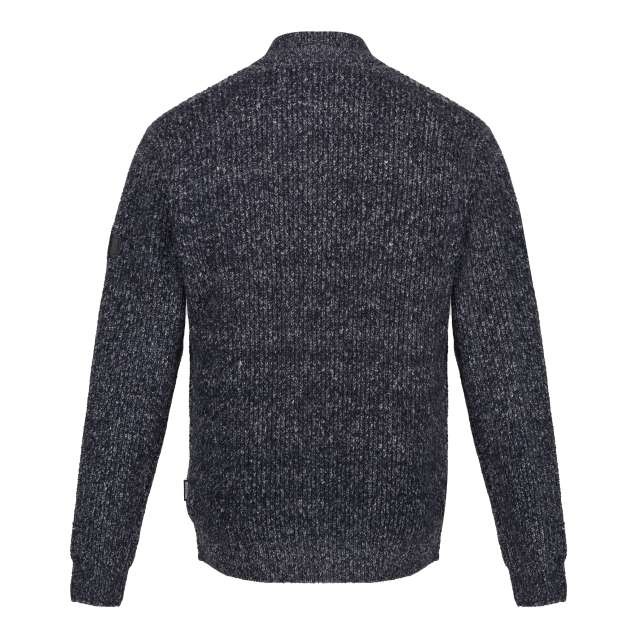 SOLOMON ZIP-NECK KNITTED PULLOVER