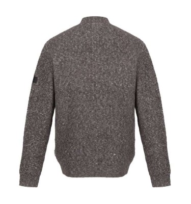 SOLOMON ZIP-NECK KNITTED PULLOVER