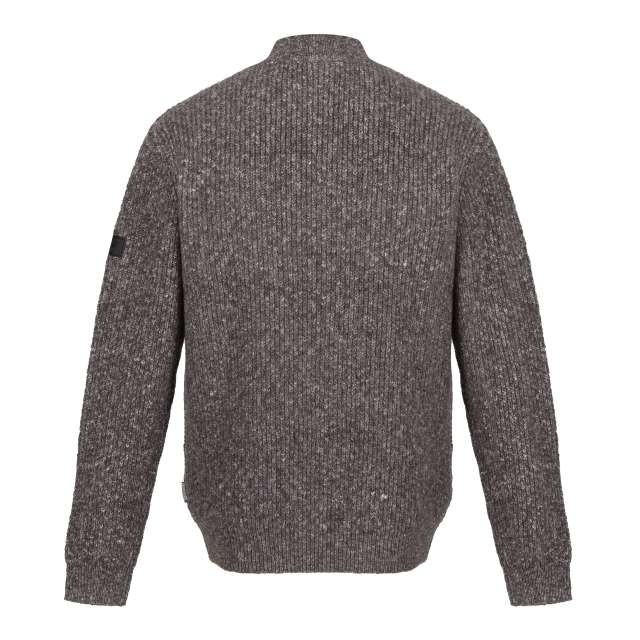 SOLOMON ZIP-NECK KNITTED PULLOVER